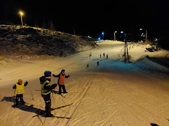 Lysløypa på til kvart over ni